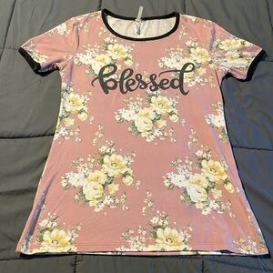 ***Relisting Soon*** Picky Girl “Blessed” Floral T-Shirt